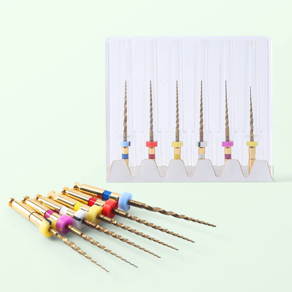 Dental Gold Flexible Feilen Endo Endodontische Wurzelkanal-Rotationsfeilen 21/25/31mm für Motoranwendung NiTi Zahnmedizinische Instrumente AZDENT – Detail 22
