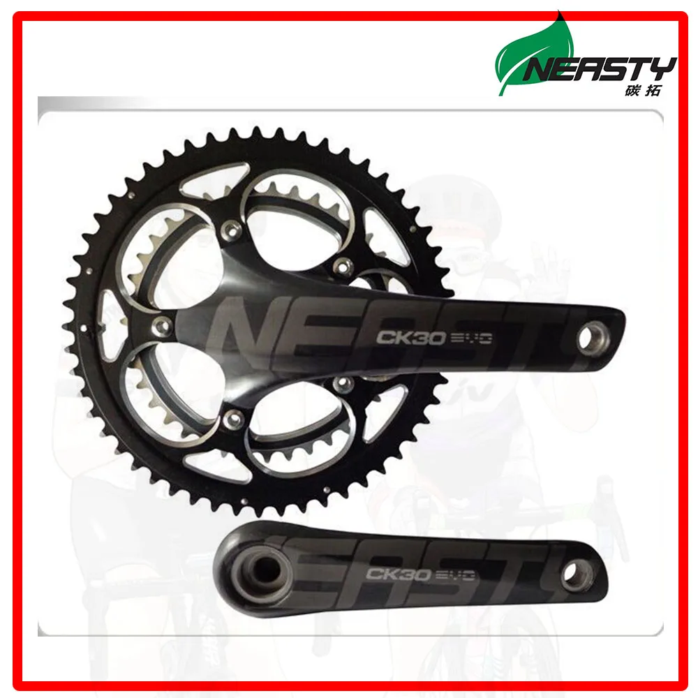 

Carbon Crank Road Bike Crankset BB30 172.5mm BCD110 Carbon Bicycle Chainwheel and Crank bielas bicicleta pedivela