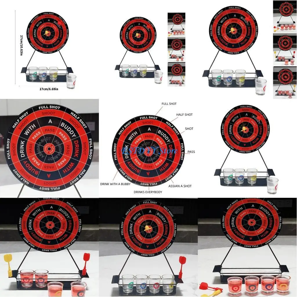 

G6DE Drinking Game Dartboard Toy Shot Party Game Dartboard Enduring