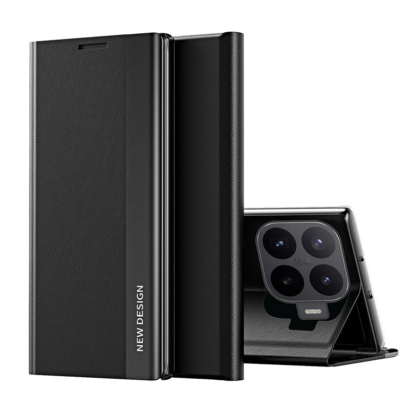 Étui de téléphone à rabat en cuir PU pour Xiaomi Redmi 14C 13C 12C Note 15 14 13 12 Pro, compatible avec Xiaomi 17T 15T 14T POCO X6 M6 F5 X3 X4 M4