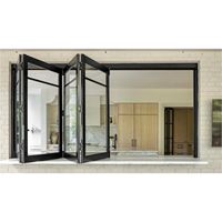 Sixinalu Sliding Folding Window Partition Aluminum Interior Storm Window Double Glazed For Garden Kitchen Custom Home Decor