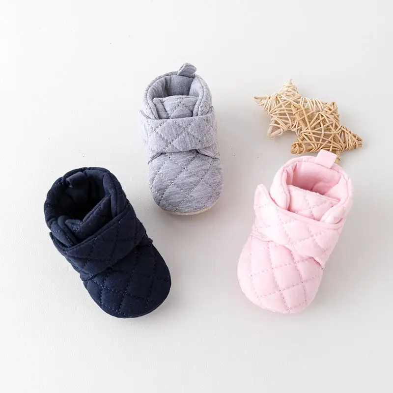 Baby Winter Soft Cotton Indoor Newborn Toddler Prewalking Sneaker for 0-9-18 Months Baby Girls and Boys 2024 New Fashion BMB3142