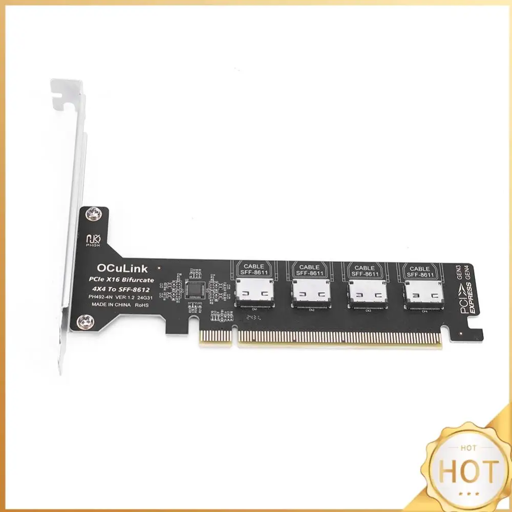 PCI-Express Bifurcation To SFF-8612 1/4X SFF-8612 SFF-8611 Internal Adapter for U.2 SSD EGPU External Graphics Card Dock