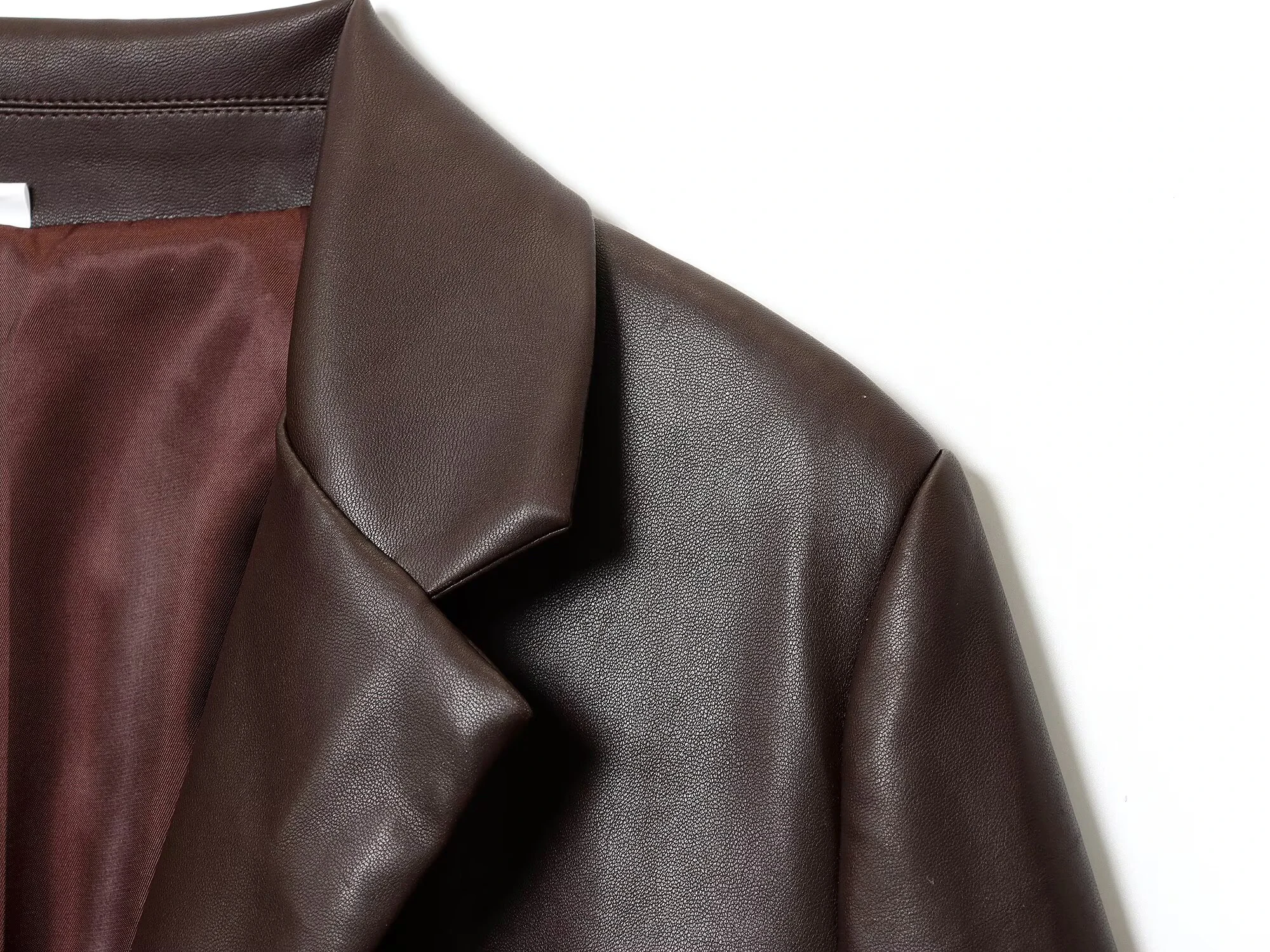 DEEABAE 秋の新作婦人服 欧米風おしゃれなゆったりストレートレザー風スーツジャケット