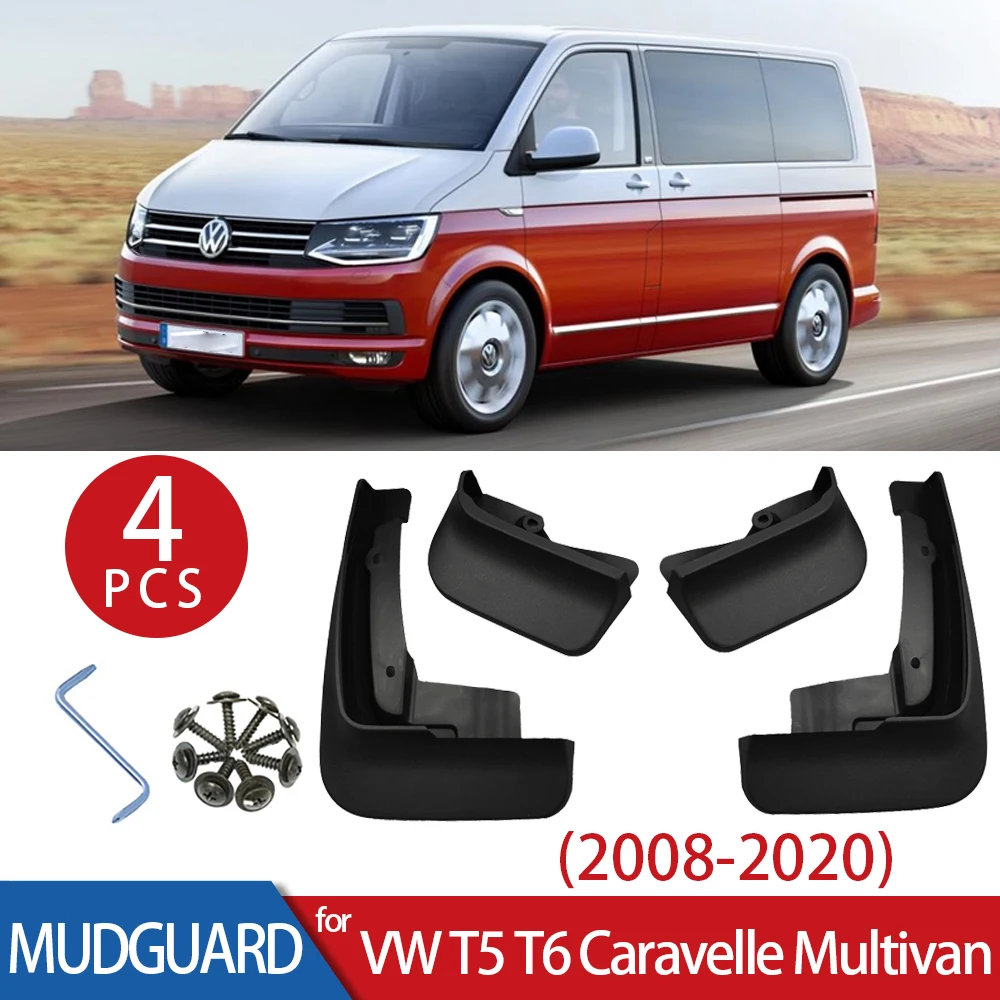 

Car Mudguard for Volkswagen VW Transporter Caravelle Multivan T5 T6 2008-2020 Fender Mud Guard Flap Splash Plastic Accessories