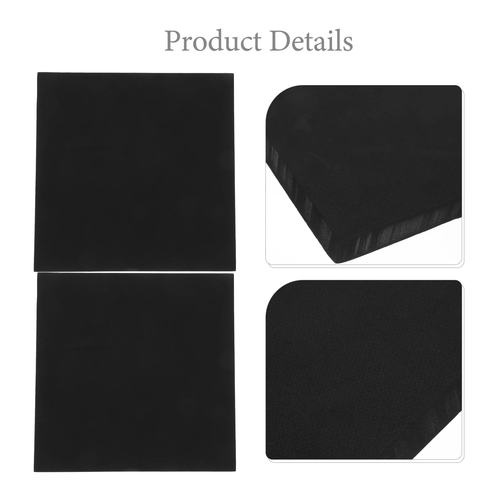 Polyethylene Foam Pad Mats Inserts for Boxes Filling Packing Dishes Black Eva Packaging