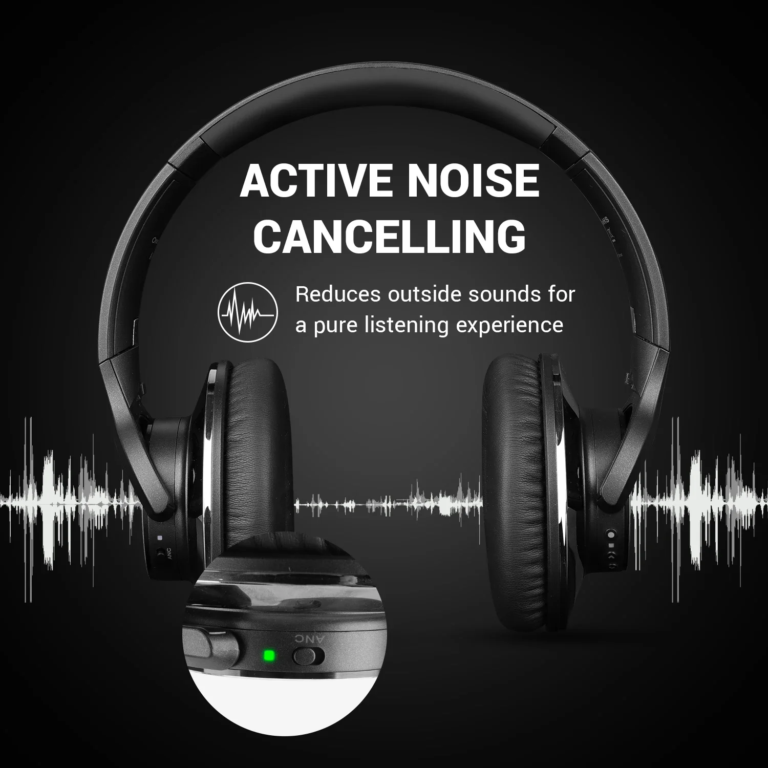 Sem fio Active Noise Cancelando Headphone, Telinga Headset, BT Headset, ANC Hybrid, Over Ear Headphone, A10, tanpa wayar