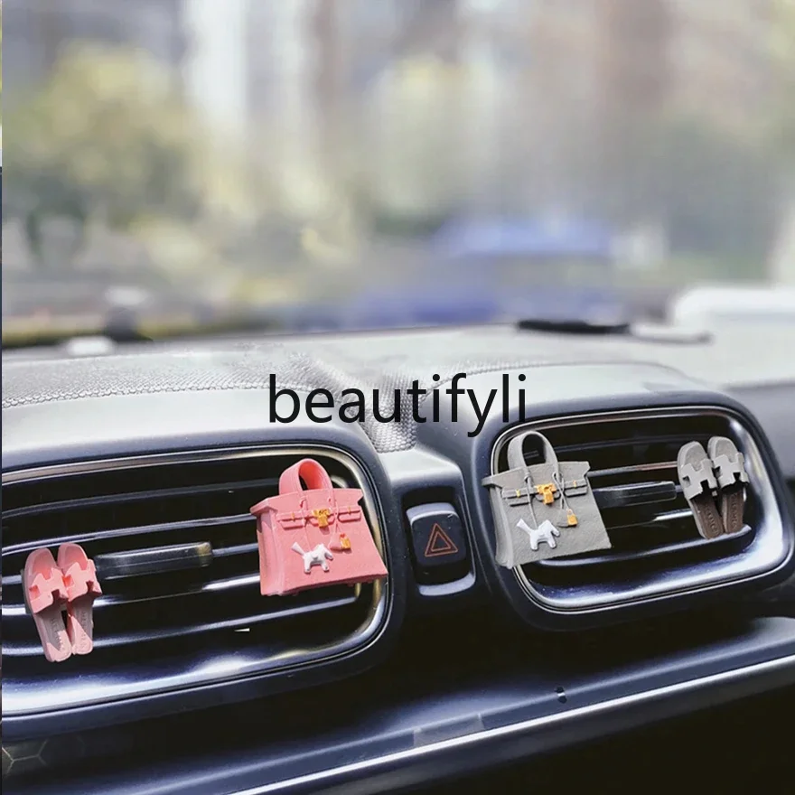 Car aromatherapy ornament simulation bag shoes car use trend car gift light fragrance