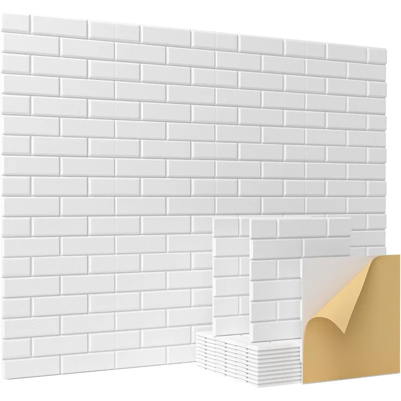 For Background Wall Decor Brick Texture Soundproof Felt Board Self-adhesive Acoustic Felt Panels Sound Absorption Echo Reduction