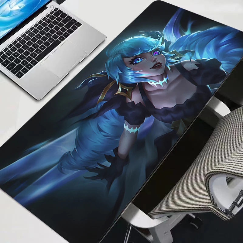 Mousepad League of Legends Gwen XXL Large Mouse Mat Pc MousePads Office Laptop Carpet Soft Anti-slip Desktop Mouse Pad Mouse Mat