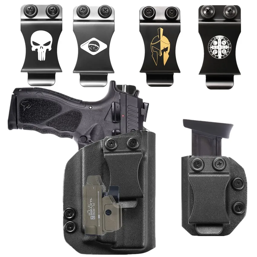 kydex Internal Holster For Taurus TH9 TH40 TH380 PT838 PT840 PT845 Hammer with GM23 Olight PL Valkyrie mini 2 Flashlight Clip