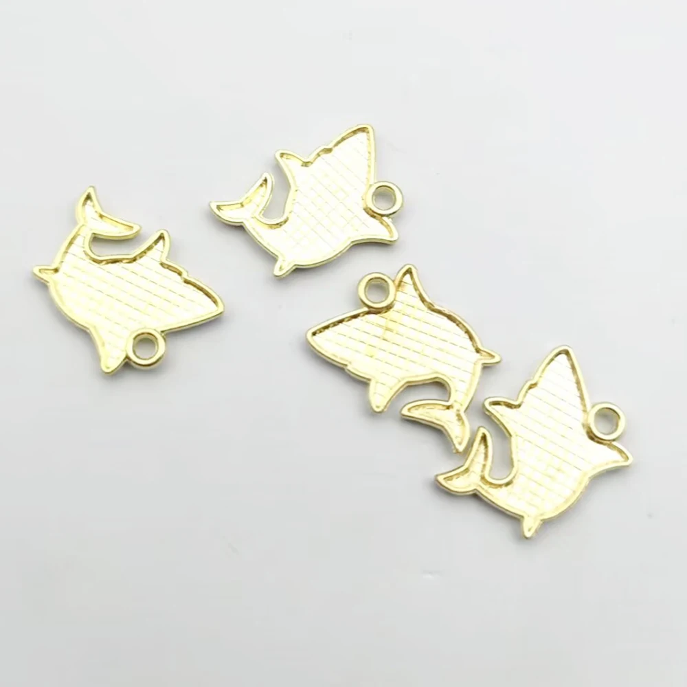 10pcs Shark Charm for Jewelry Making Accessories