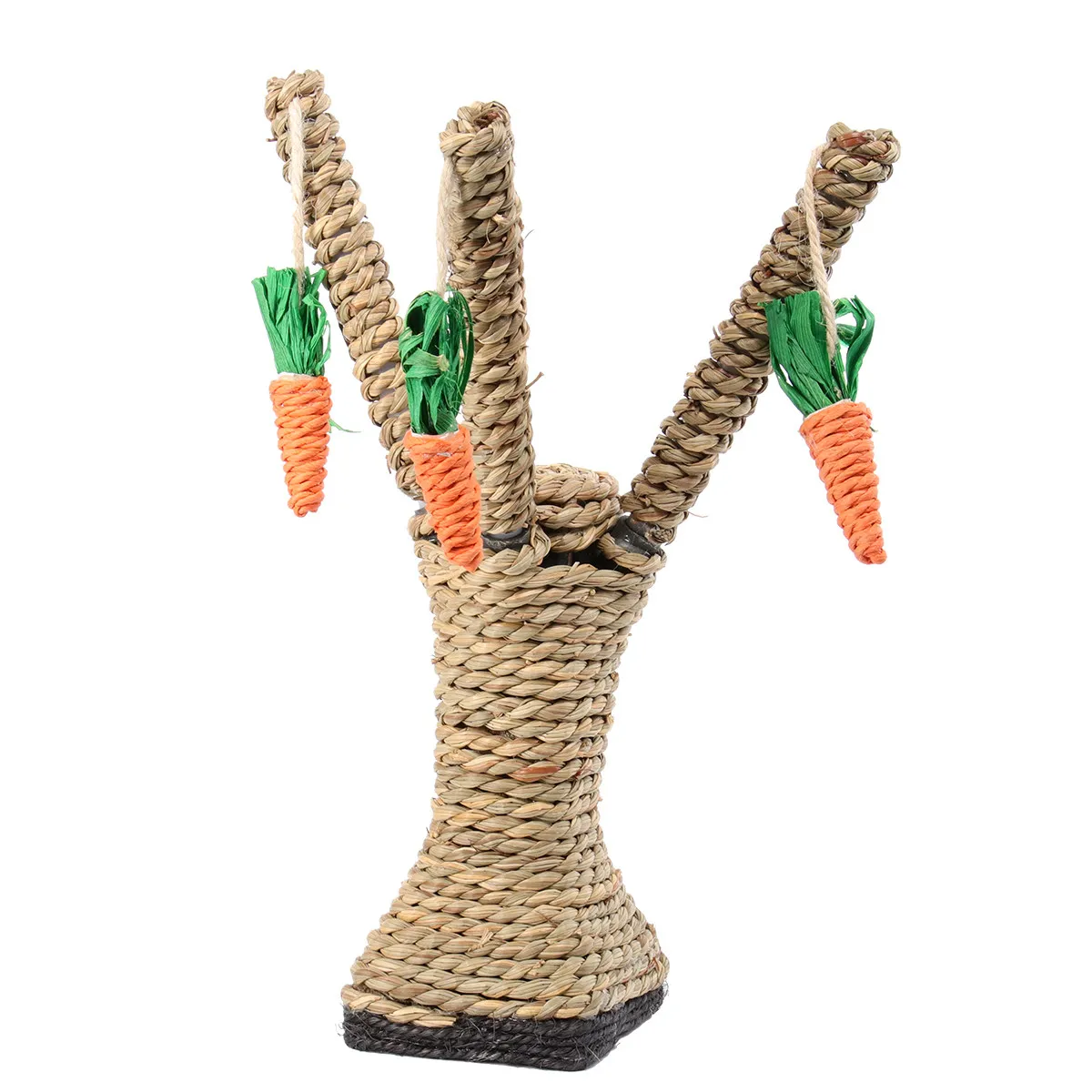 

Cat Tree Scratcher 27X10X8Cm Large Kitty Climbing Frame Premium Cat Post Bed Hanging Carrots Multi-Cat Furniture Scratch