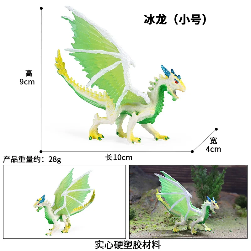 Oenux Simulierte Mythische Tiere Monster Veteran Eisdrache & Seedrache Modelle Actionfiguren Realistische Puppen Sammlerstücke Spielzeug – Detail 16