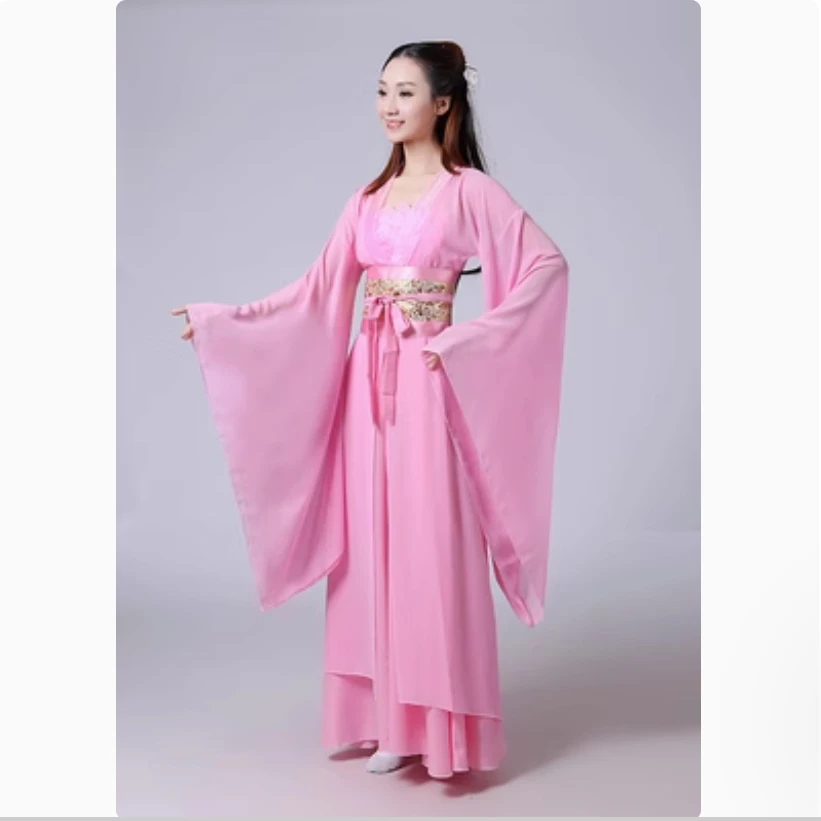 

Струящееся платье феи с широкими рукавами, белая женская одежда феи, женский древний костюм Сялун, одежда призрака Цианнв, ханьфу