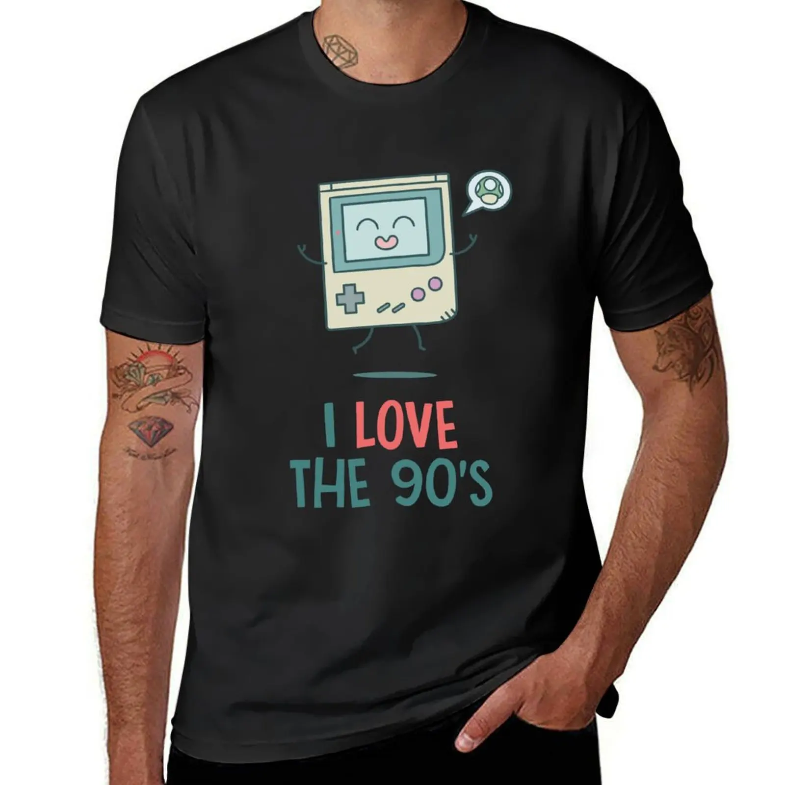 

Videogames I Love the 90's T-Shirt Blouse aesthetic clothes summer tops cute clothes plain t shirts men