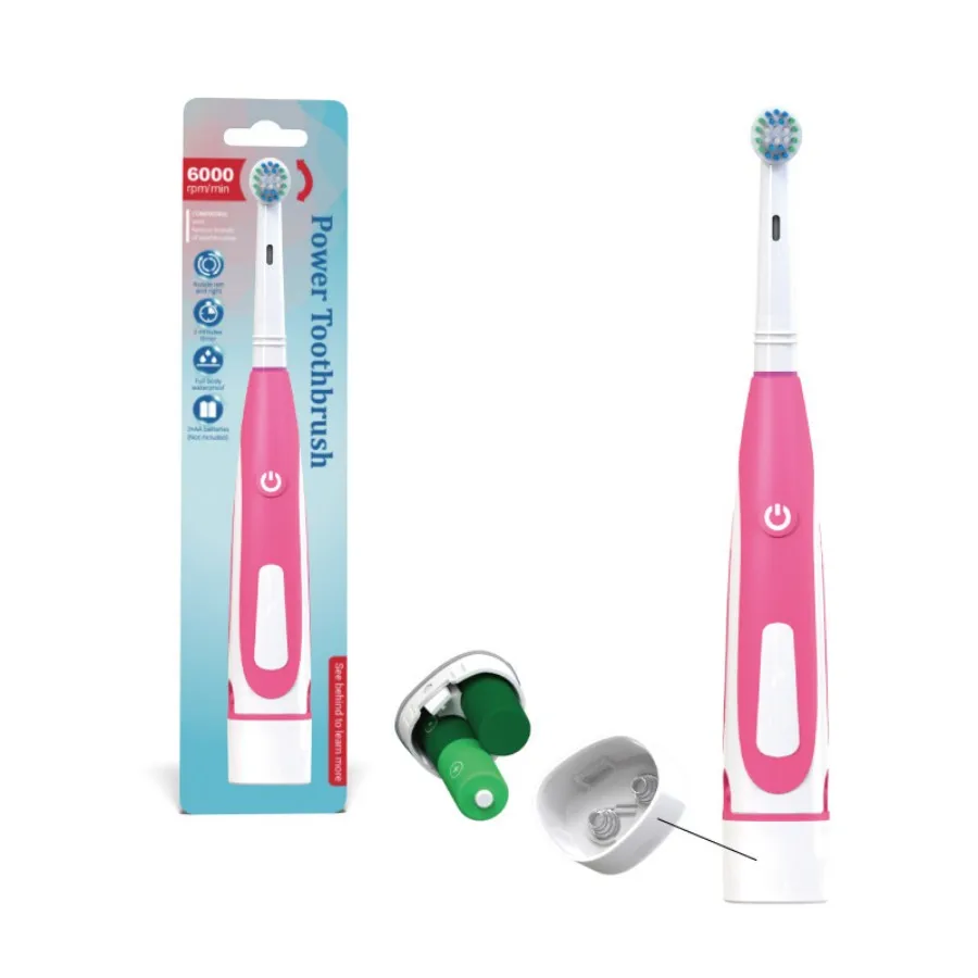 Intelligent electric Toothbrush，Round head design DuPont imported nylon bristles, rounded top，IPX5 Waterproof Rating