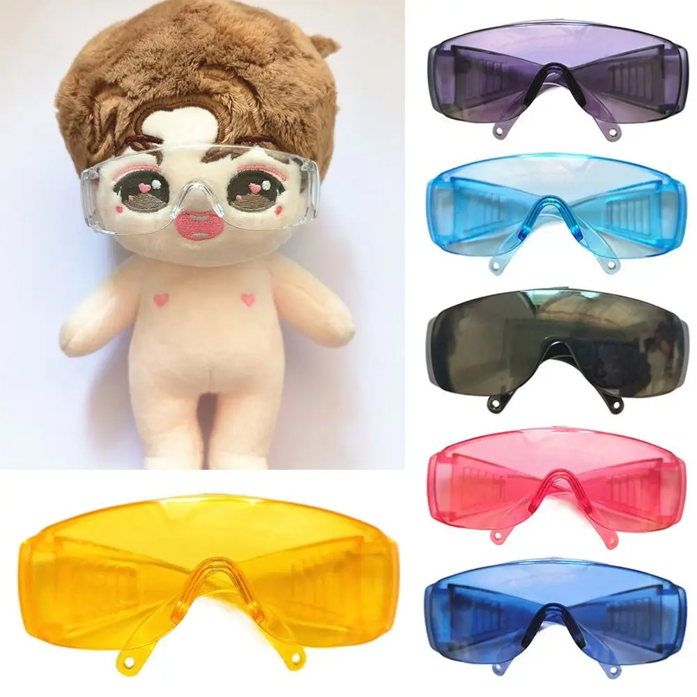 Accessories Mini Plush Doll Kids Girls Gift For 20cm Dolls Colorful Ski Goggles Plush Doll Eyeglasses Cute Heart Frame