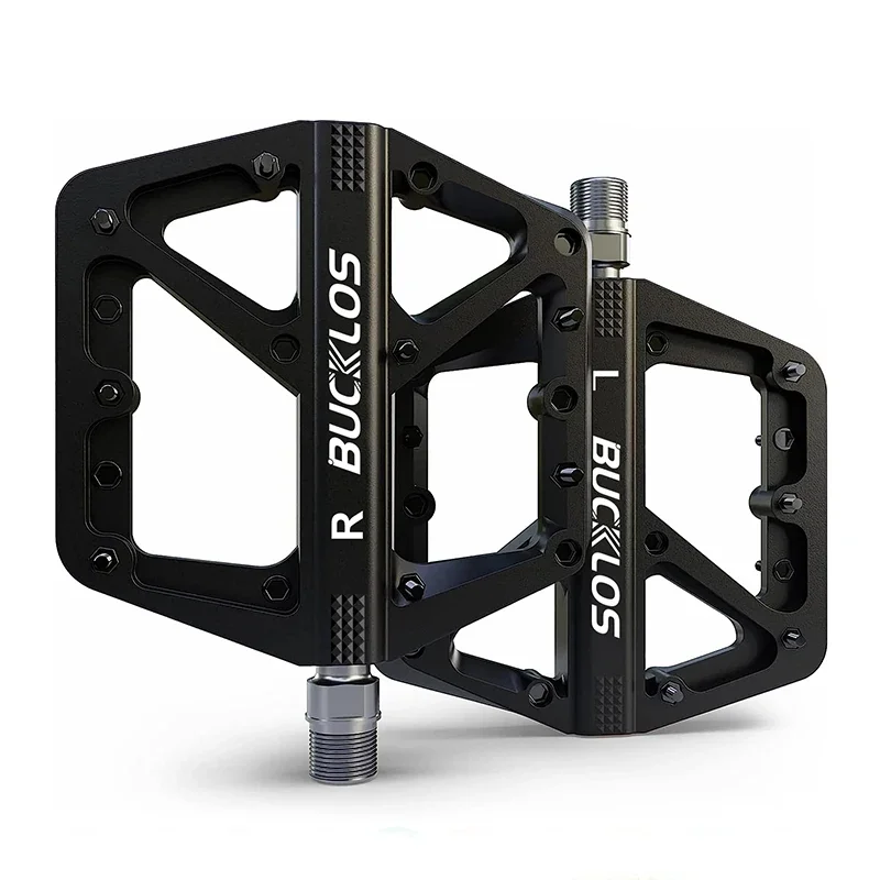 BUCKLOS Fietspedaal Ultralight pedaalplatform voor racefiets Mountainbike Antislip nylon afgedichte lagers Platte pedalen MTB-fietsonderdeel