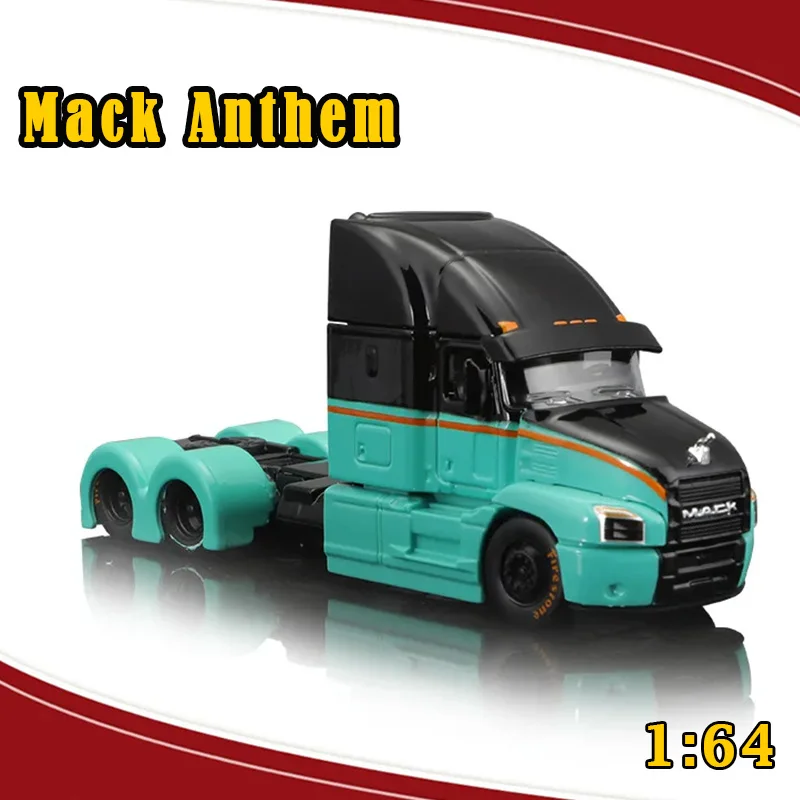 

Maisto 1:64 miniaturowa sztuka Mack Anthem Heavy Duty Truck Model, autentyczna kolekcja Scania International Benz prezent zabawka dla chłopca