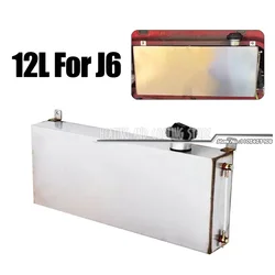 12L Gases Can Stainless Steel Metal Square Fuel Tank Container For Auto Vertical Square Metal Fuels Bucket fuel Can for J6