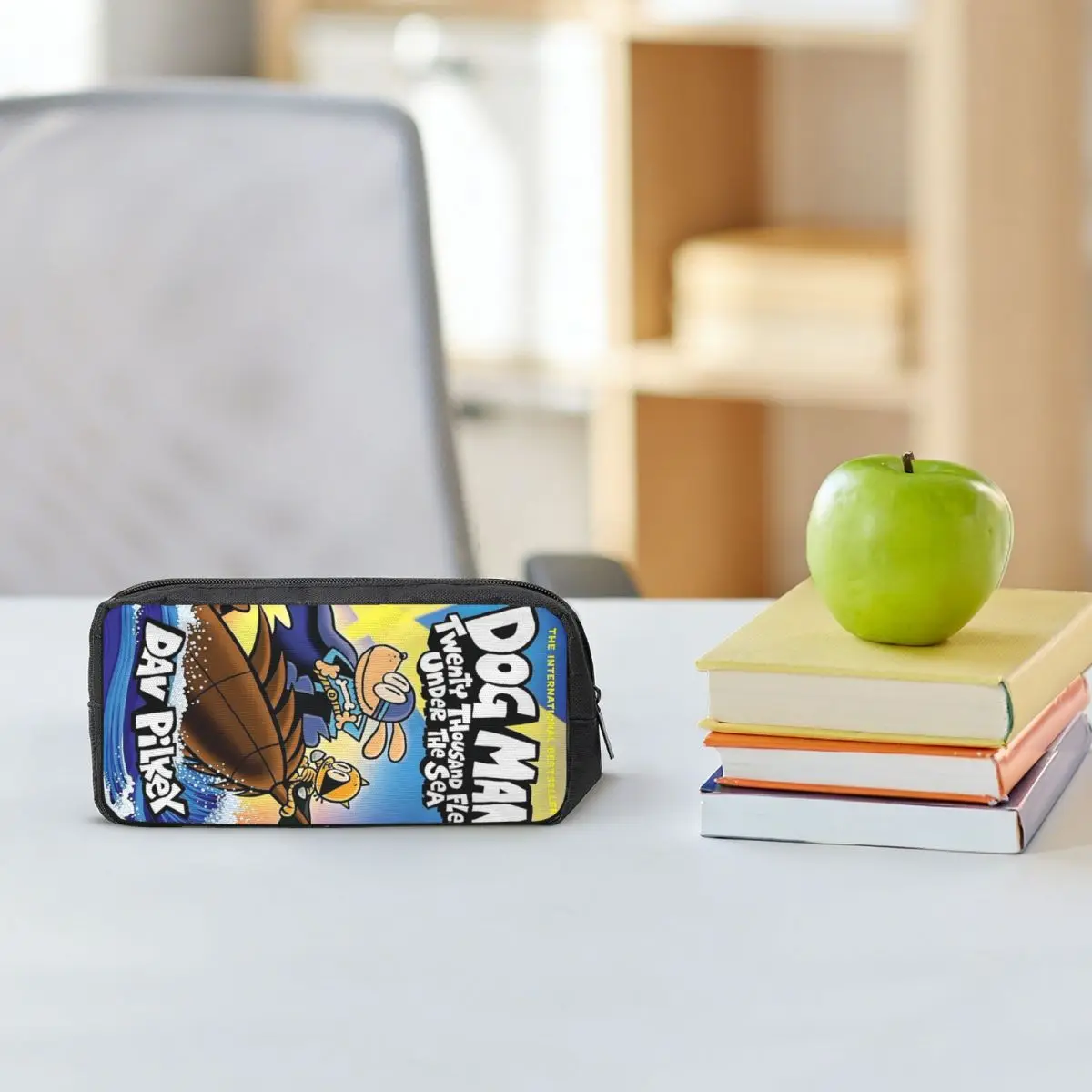 Dog Man Dogman Movie 2025 Comic Pencil Cases for Students School Pen Box Pencil Bag Pencil Pouch Storage Stationery Supplies