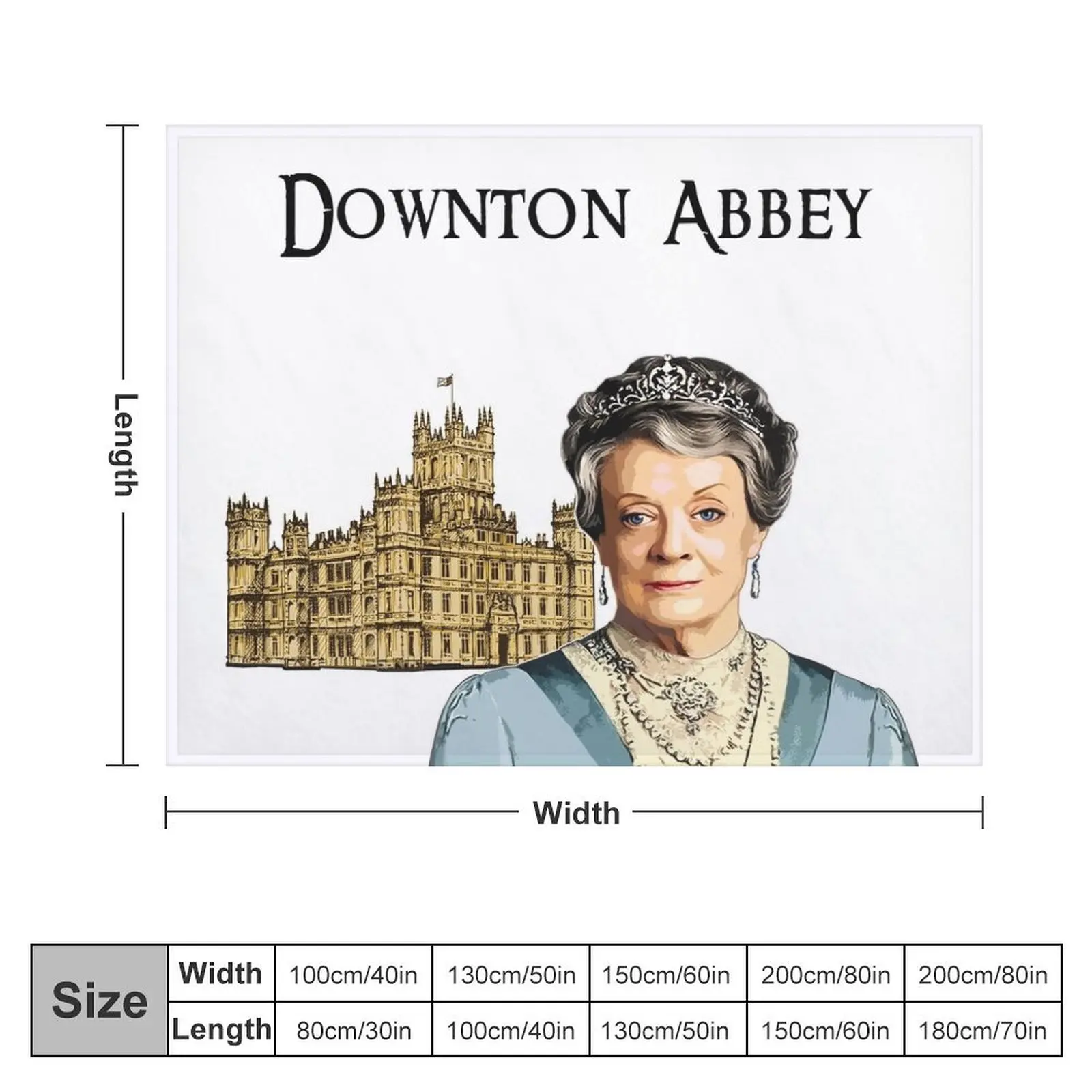 Downton Abbey Lady Violet Crawley Throw Blanket anime christmas decoration Summer Beddings Blankets