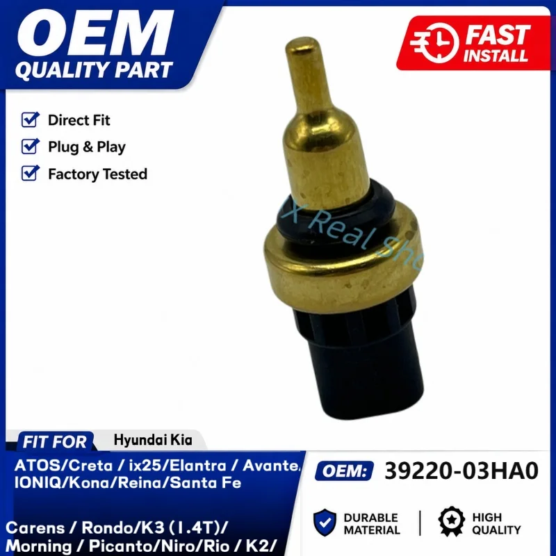 39220-03HA0 3922003HA0 Coolant Water Temperature Sensor For Hyundai ix25 Elantra ix35 Kia Sportage K3 1.4T