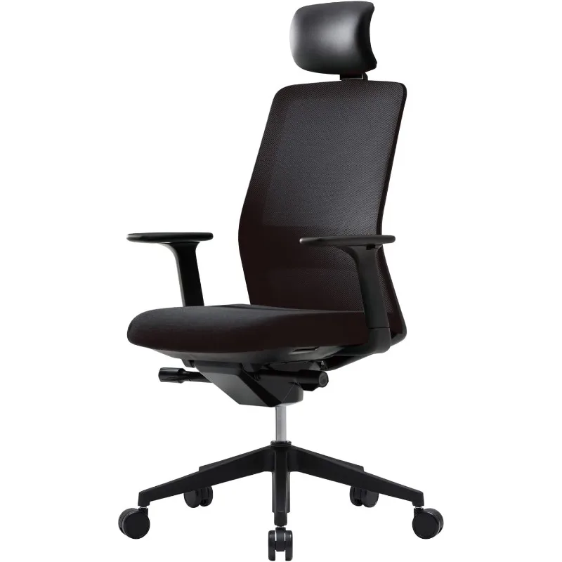 

Smart Ergonomic Office Chair : Home Office Chair with Easy Adjustments, Headrest, Lumbar Support, 3D Armrests, Seat Depth