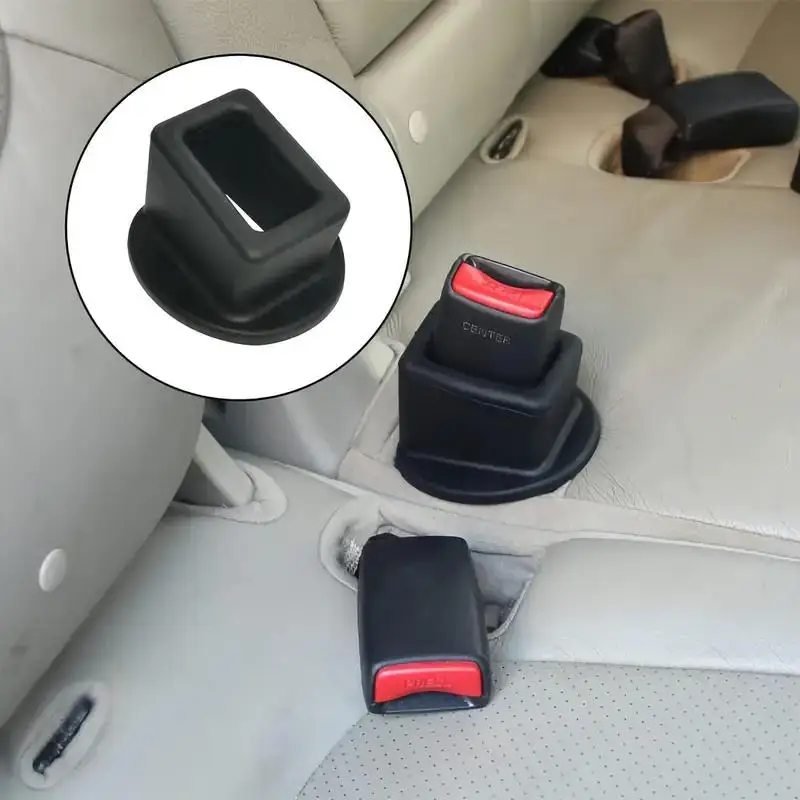 Buckle Up Car Seatbelt Guard Seat Belt Holder Silicone Buckle Protective Cover Automobile Seat Belt in Upright Position