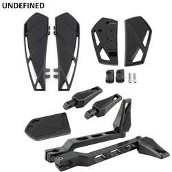 Pedane moto leve del cambio Phantom pedane pedale freno Pad Repose-pied Clavijas para los pies per Harley Dyna Softail