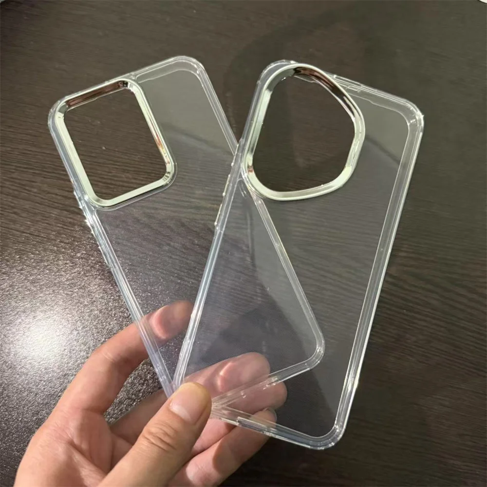 400 Lite Case Chrome Button And Camera Ring Cover For Honor 400 Pro Smart Slim Thin Clear Shockproof Phone Funda Coque Capa