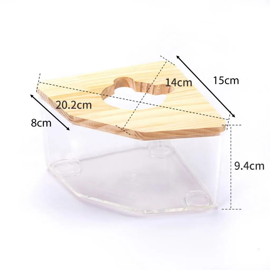 Hamster Bath Toilet Sand Container, Pet Bathroom, Cage Accs, Cute Shape Pet Basin Bathtub for Chinchilla Ferret Mice Gerbil - view 3