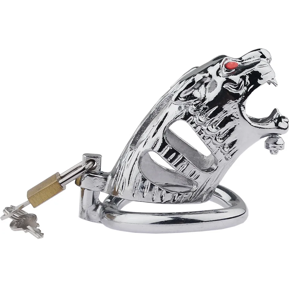 Penis Ring Cock Cage Ball Scrotum Stretcher Cock Rings Chastity Device With Lock Sex Toys For Men BDSM Slave Chastity Lock