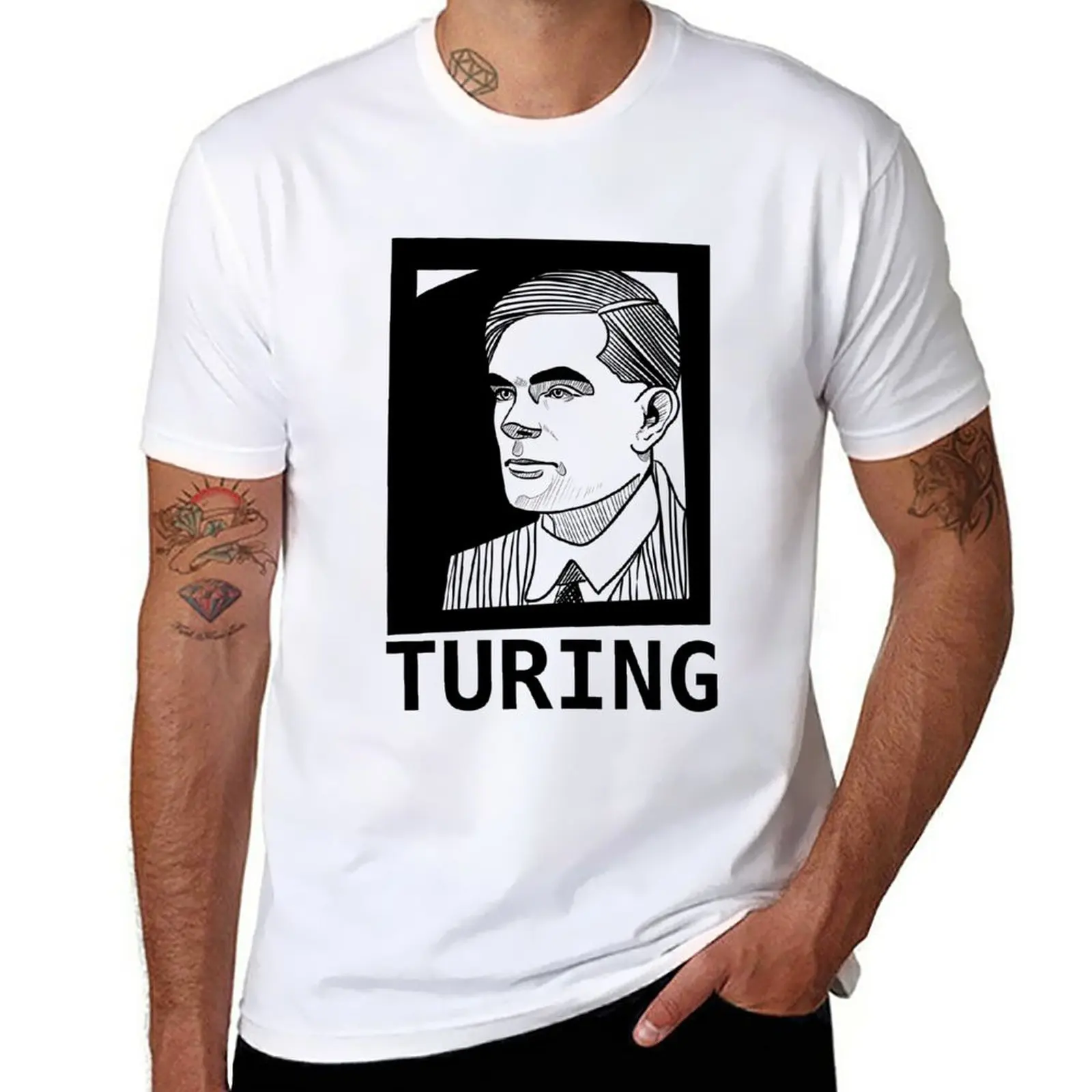 New Turing T-Shirt vintage clothes funny t shirt new edition t shirt mens cotton t shirts