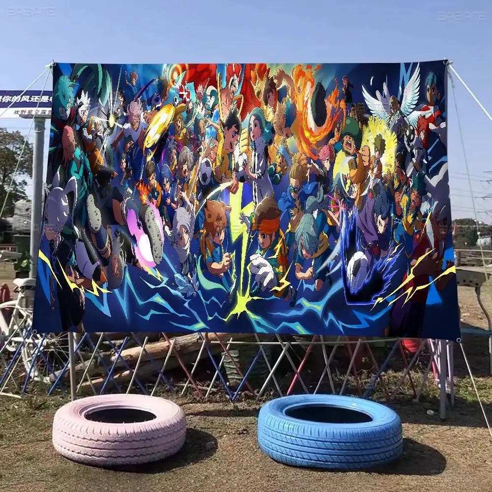 Anime Inazuma Eleven High End Quality Banner Printing Artistic Atmosphere Style Camping Flag