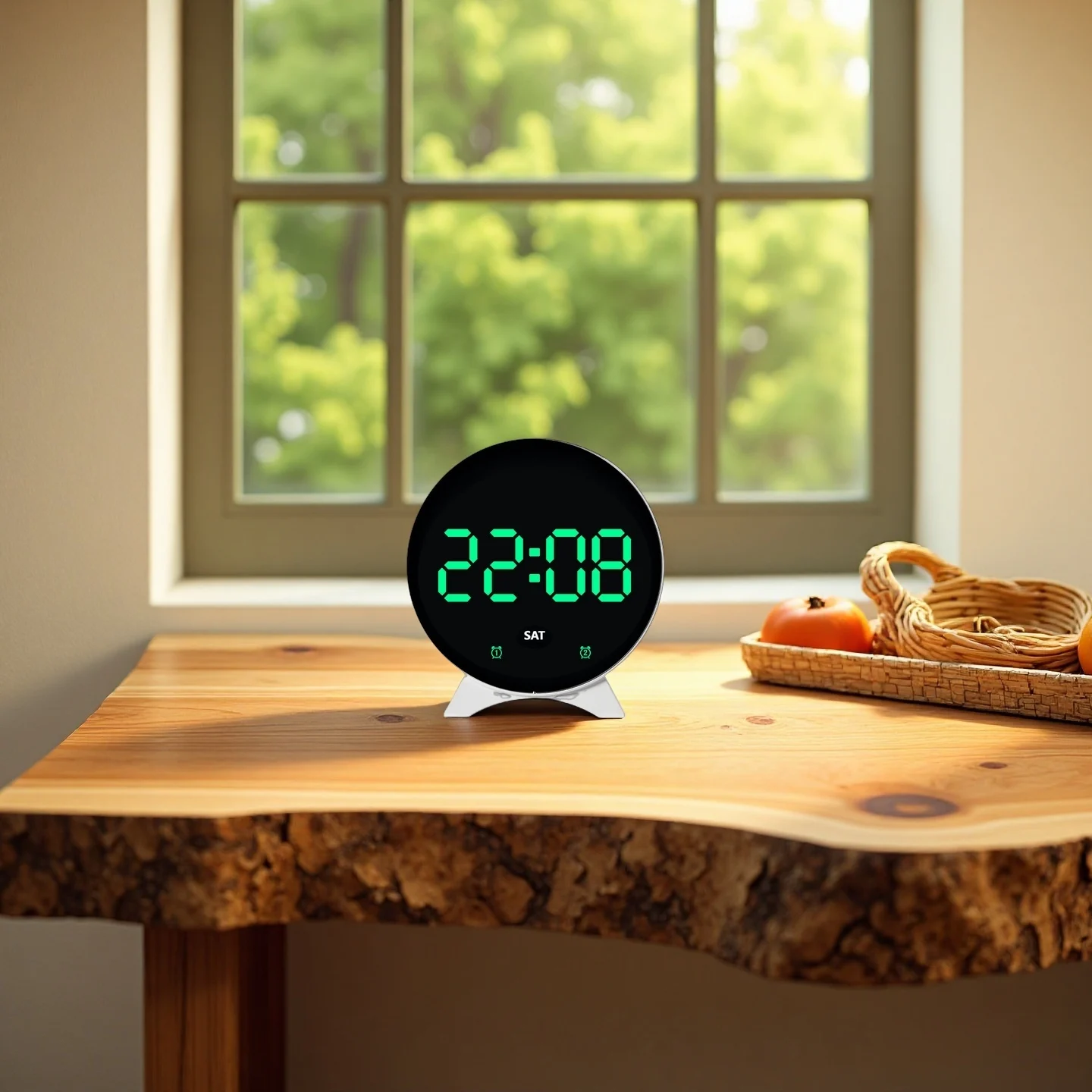 LED منبه رقمي على مدار الساعة تاريخ الأسبوع عرض درجة الحرارة سطوع قابل للتعديل 2 أجهزة إنذار الوضع الليلي الجدول 12/24H ساعة إلكترونية