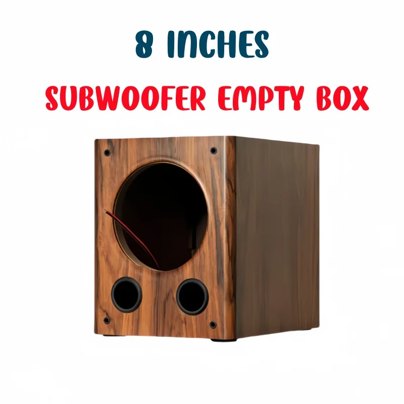 

DIY Audio Modification, 8-inch Subwoofer Empty Box,Car/Home Subwoofer Box,Passive Subwoofer Density Board Shell,"HiVi" Speakers