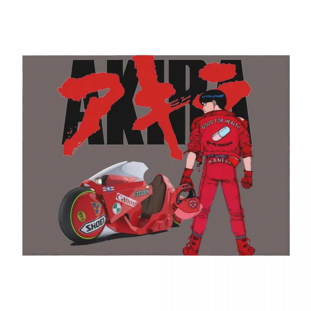 

akira Throw Blanket Cute Plaid manga Hair Blankets