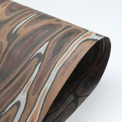 Leopard Structure Real Wood Veneer Bedroom Cabinet Table Skin Size 250x58CM Chapa