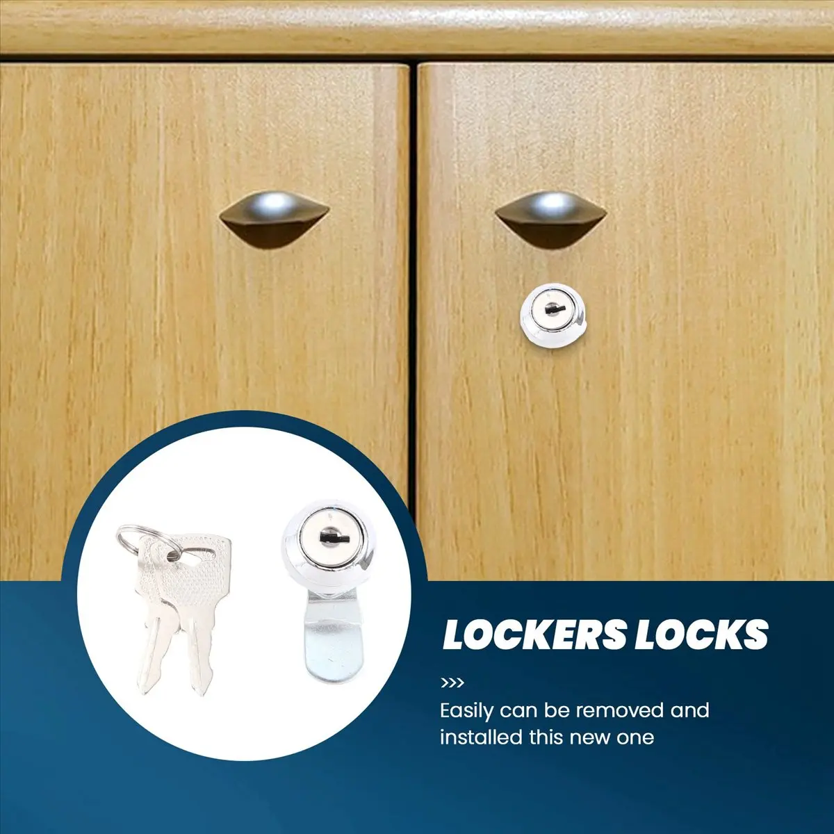 FTGT-Useful Cam Locks for Lockers,Cabinet Mailbox,Drawers, Cupboards + keys