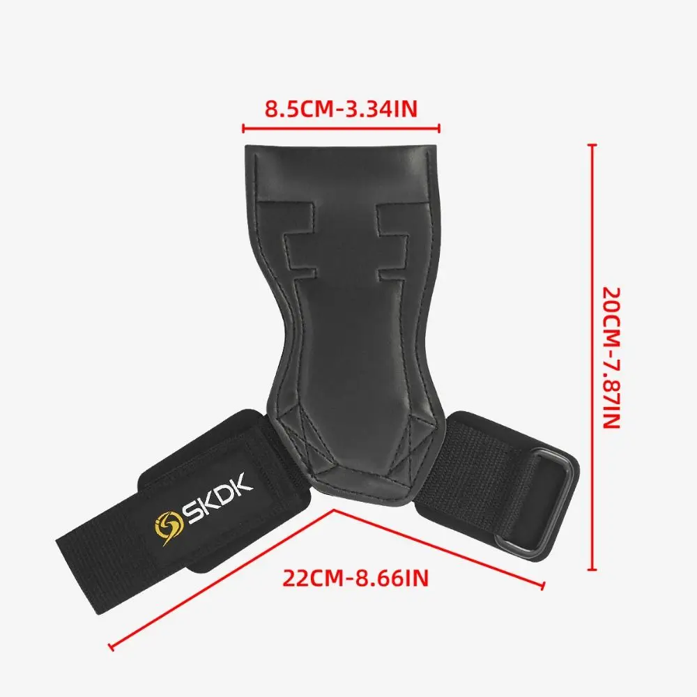 زوج واحد من أحزمة الطاقة اللياقة البدنية السميكة المقاومة للاهتراء وقابلة للتعديل، أحزمة معصم رياضية متينة غير قابلة للانزلاق #6