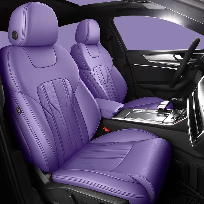 Suitable for Zero Puff C16 Special Car Seat Cover, All-Season Universal Full Coverage Genuine Leather Custom Car Seat Cushion Se
