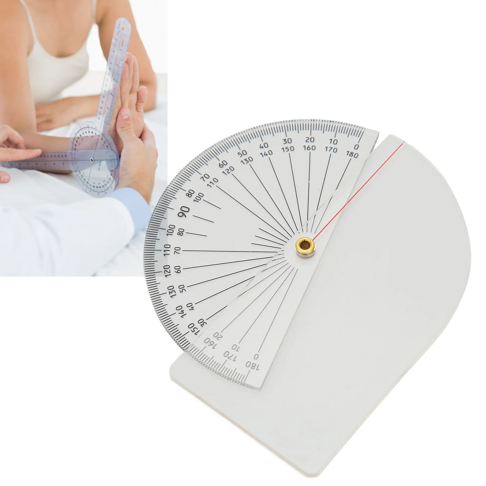 Goniometro per articolazioni delle dita Goniometro per articolazioni Scala chiara Misurazione accurata Goniometro per dita Strumento Goniometro per dita trasparenti