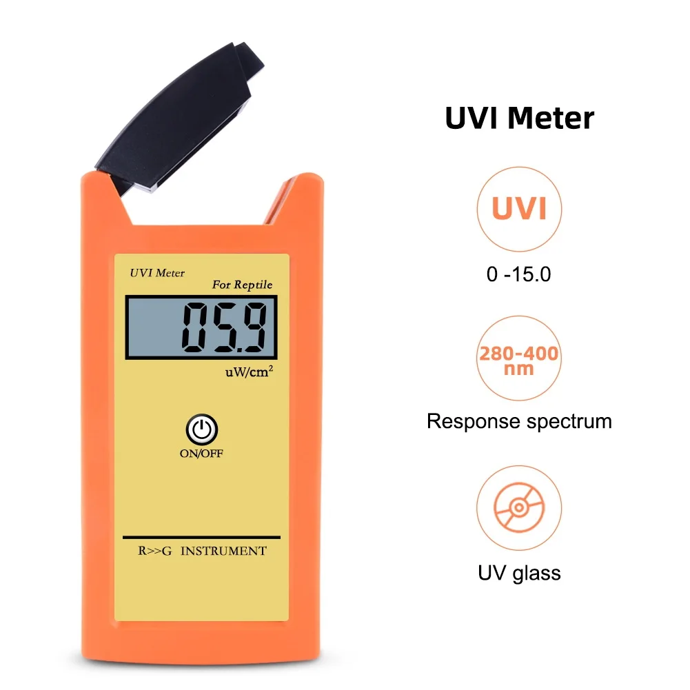 ABYC 1 قطعة UVI متر ± 10% REF. NIST جهاز اختبار مؤشر الشمس عالي الدقة UVI أداة قياس الضوء الضوئي لشدة الأشعة فوق البنفسجية
