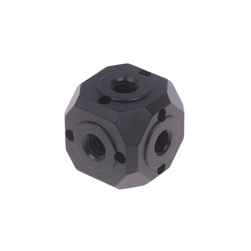 Adattatore universale per foro per vite per treppiede Supporto cubico magico per braccio magico Flash Vlog Video Luce di riempimento Testa di montaggio per estensione microfono