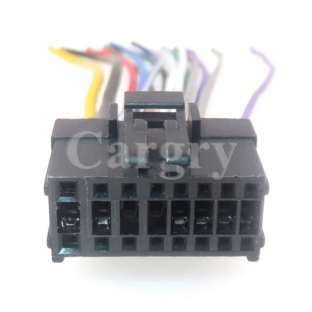 1 Set 16P AC Assembly Car Stereo Radio CD DVD Horn Wire Harness Adaptor Universal Plug Auto ISO Connector for Pioneer 1500 2200 view 2
