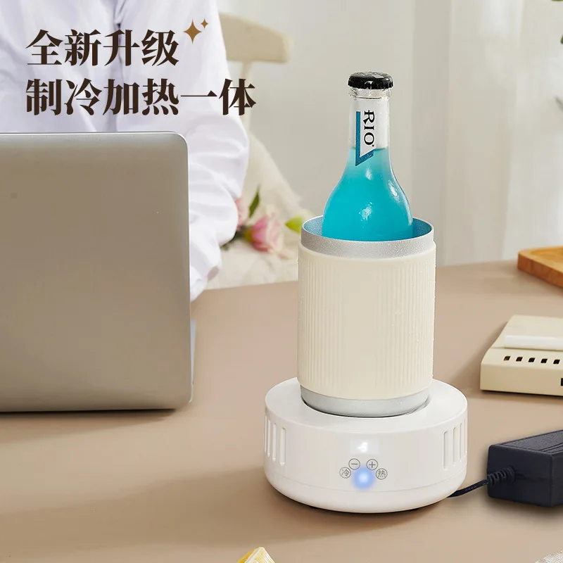 كوب تبريد سريع محمول جديد لعرض درجة الحرارة كوب كهربائي ساخن وبارد كوب تبريد سريع للبيرة والمشروبات