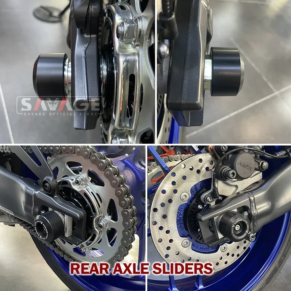 MT09 2021 as roda depan belakang, Slider tabrakan untuk YAMAHA MT-09/SP Tracer 900 9 GT 9GT 2022 2023 2024