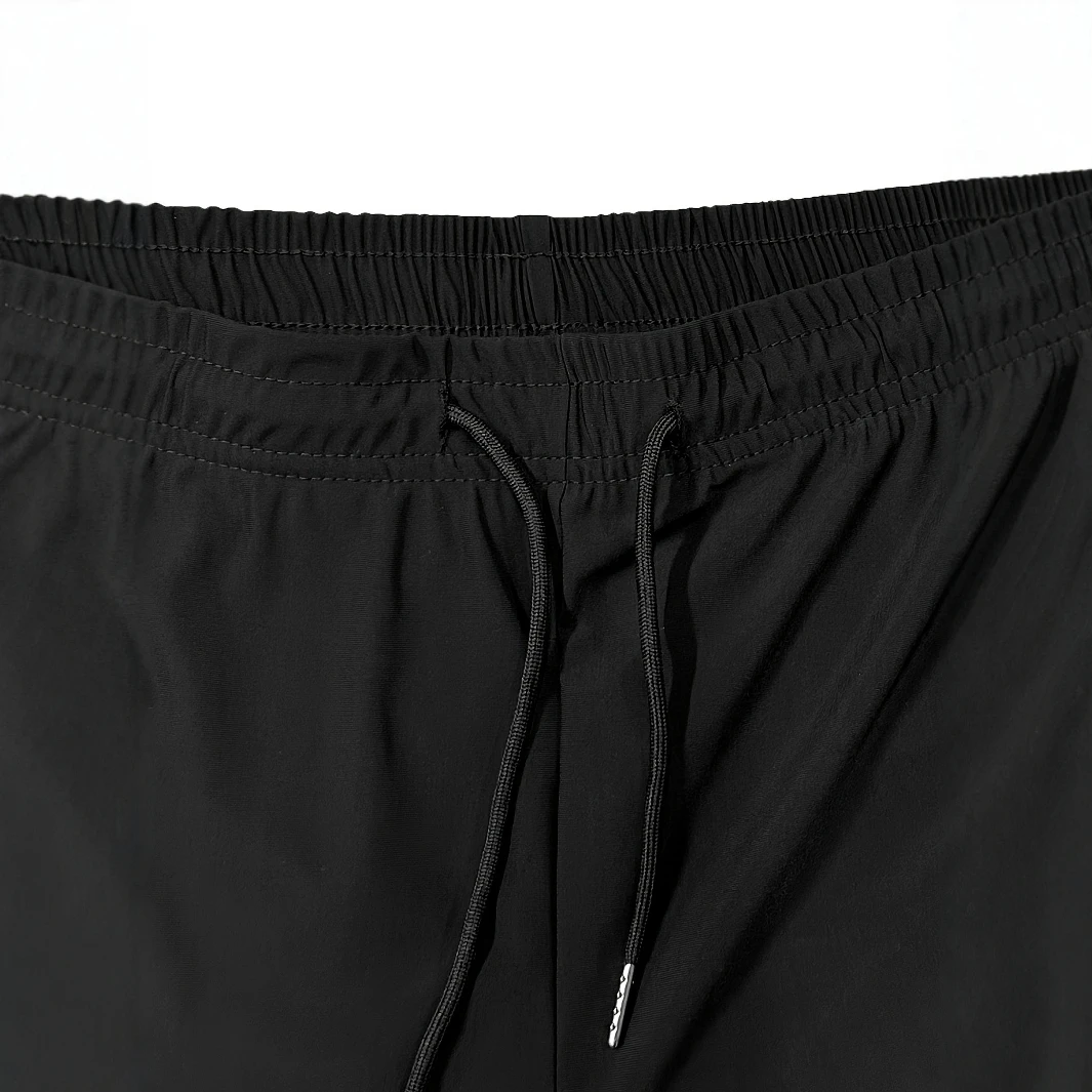 Juego de 3 pantalones capri informales para deportes al aire libre para hombre, hechos de tela de punto de alta elasticidad, color sólido, diseño de pierna recta, Fea